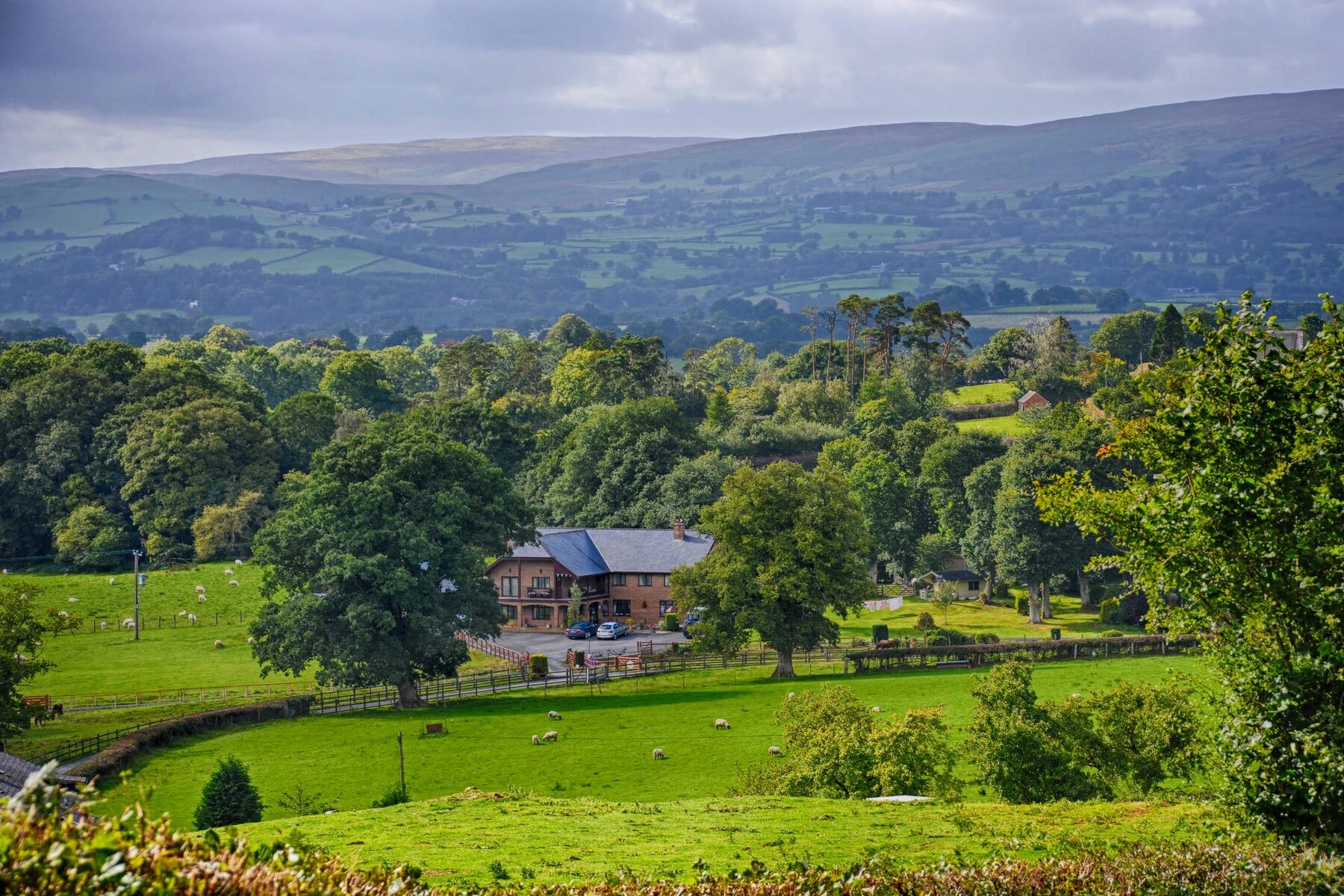 Acorn Court nestled in the Radnorshire hills