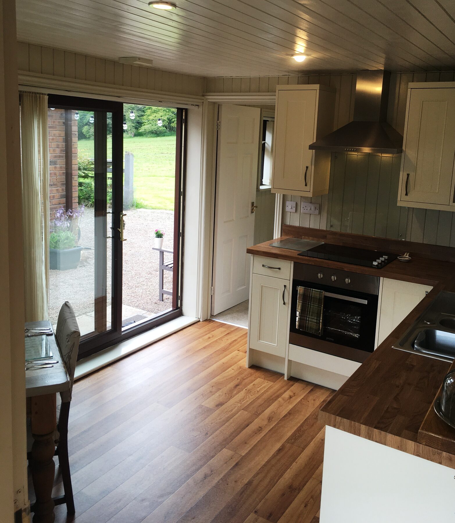 Self-contained apartment kitchen
